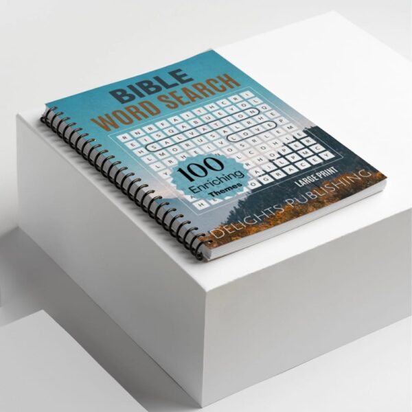 book on top of geometric shape