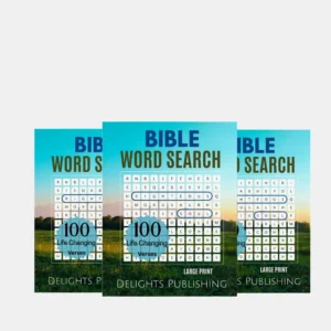 front view of 3 paperback books standing upright