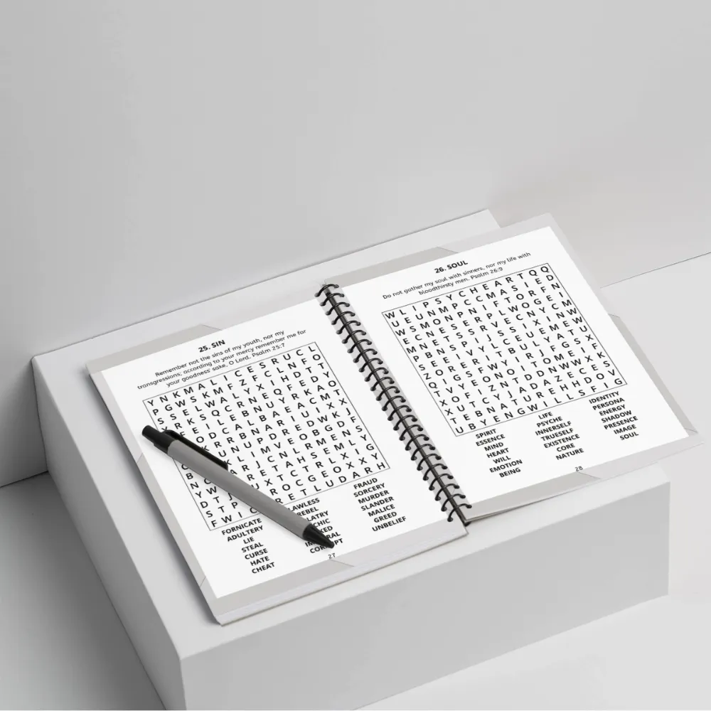 100 Psalm Verses Bible Word Search Books (Spiral: Set of 2) 3 100 Psalm Verses Bible Word Search Books (Spiral: Set of 2) - Image 3